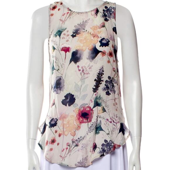 Haute Hippie 100% Silk Blouse, Open Back,  Small - Picture 2 of 12